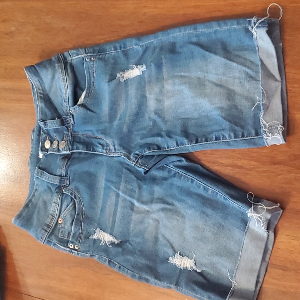 Curvy Fit YMI Cropped Jean Shorts